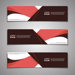 Label Banner Background Modern Business Corporate Template Design Web