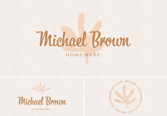 Trendy Modern and Unique Logo Layout Set