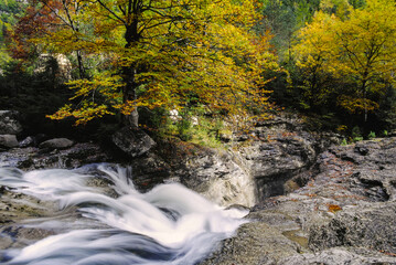 La Ripareta. Rio Vellós.Valle de Añisclo.Parque Nacional Ordesa y Monte Perdido..Cordillera Pirenaica. Huesca. España.