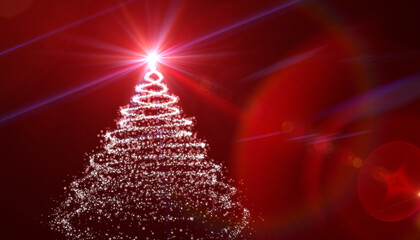 albero di natale, cartolina di natale, albero, natale