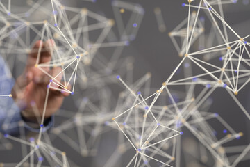 Digital Network and data concept.