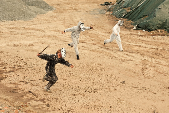 Mask Monster Running