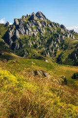 Naklejka premium beautiful mountain landscape on a sunny day
