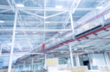 Blurred defocused backgroud of Big plant store area for back design