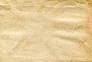 photo texture of yellow crumpled paper - 375187452