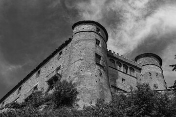 Carpinone, Molise, Isernia. The  medieval castle. 
