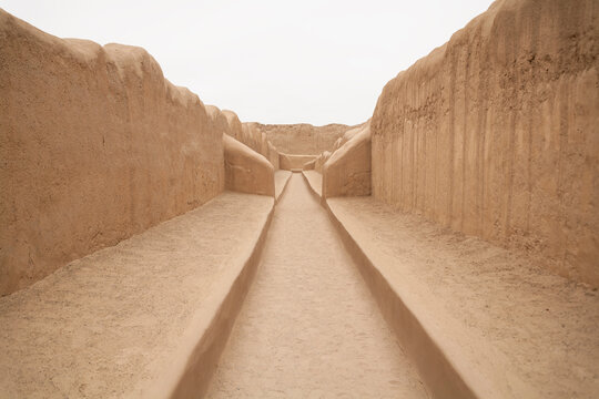 Adobe mud brick walls
