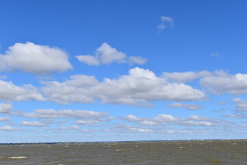 blue sky with clouds