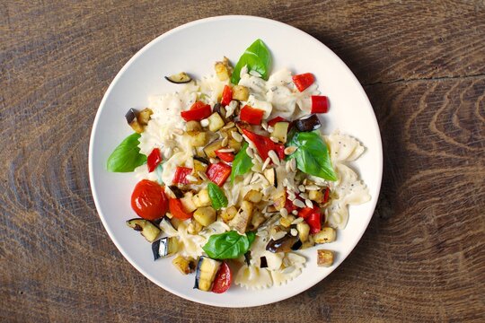 Creamy Pasta with Eggplant