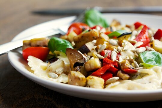 Creamy Pasta with Eggplant