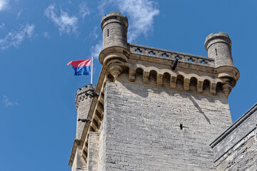 Tour et tourelles du château du duché d'Uzès - France