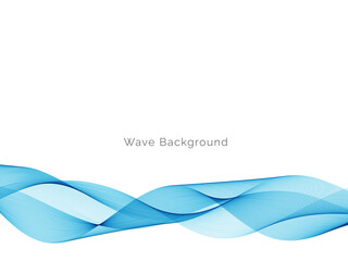 Blue wave stylish dymanic background
