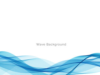 Blue wave concept background illustration