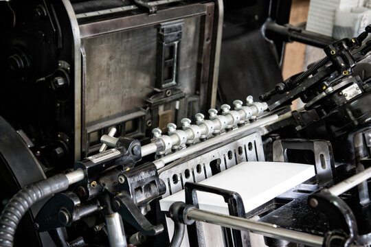 Old printing press which is still in use