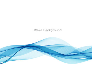 Modern Blue wave design background