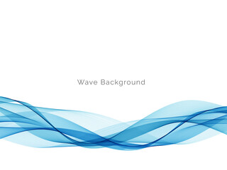 Blue wave concept background illustration