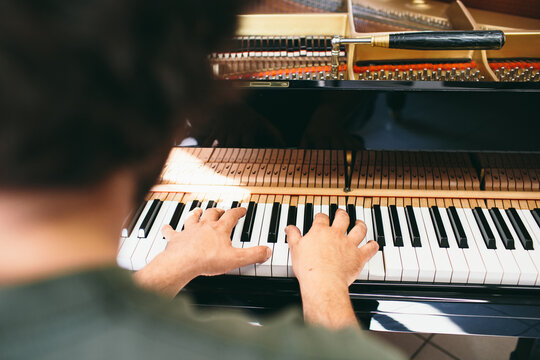 Adjustment and tuning of piano