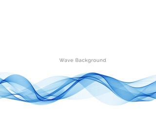Modern Blue wave design background