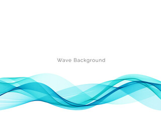 Modern Blue wave design background