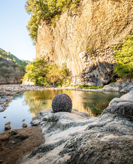 Orgues basaltiques de Jaujac, France