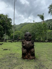 Tki du Marae Arahurahu à Tahiti, Polynésie française