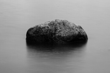 
Long exposure of large stones