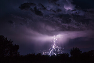 Storm and lightning bolt