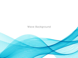 Blue wave stylish dymanic background