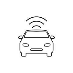 Smart car icon vector  auto, automatic auto sign