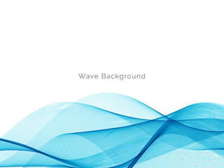 Blue wave concept background illustration