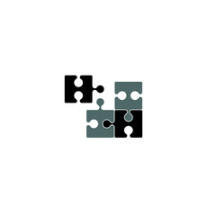 a simple Puzzle logo / icon design