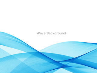 Obraz premium Blue wave stylish dymanic background