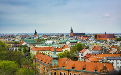Fototapeta na wymiar View of the City of Krakow