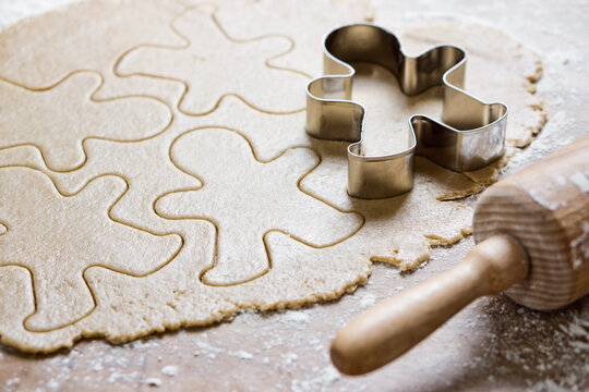 Food: Raw Gingerbread Man cookies