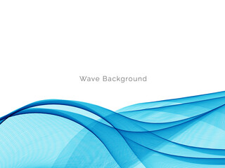 Blue wave concept background illustration