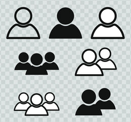 People Icons , Person work group Team Vector. vector illustration. 