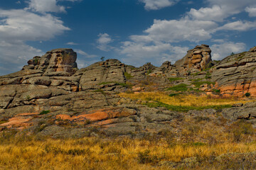 Eastern kazakhstan. Bayanaul natural mountain Park, located in the middle of the endless steppes.