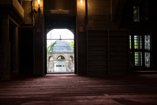 Inside the Islamic Mosque, Faith Concept	