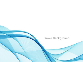 Blue wave concept background illustration