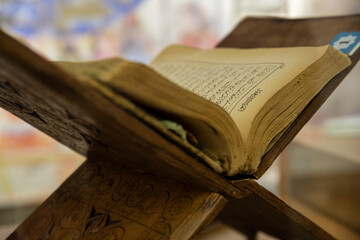 holy book, opened book to pray