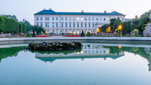Do Re Mi fountain in Mirabell Garden, Salzburg, Austria