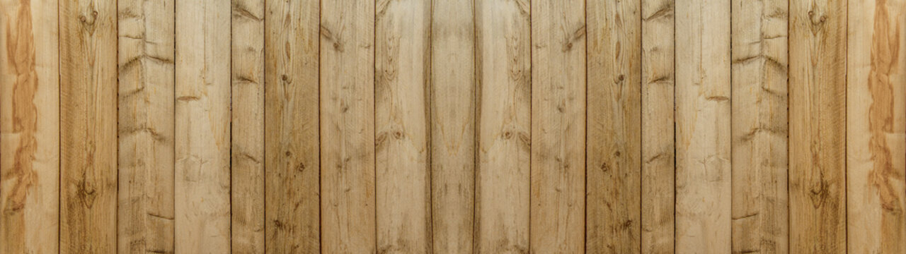 old brown rustic light bright wooden oak boards texture - wood background panorama banner long	
