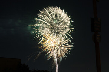 A beautiful display of fireworks at the 2019 Katy Mills firework show for July 4th