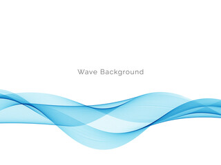 Modern Blue wave design background