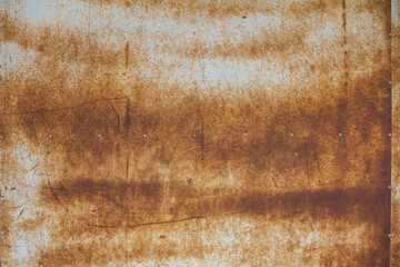Rusty metal sheet wall background and texture