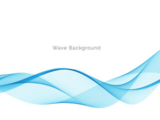 Blue wave concept background illustration