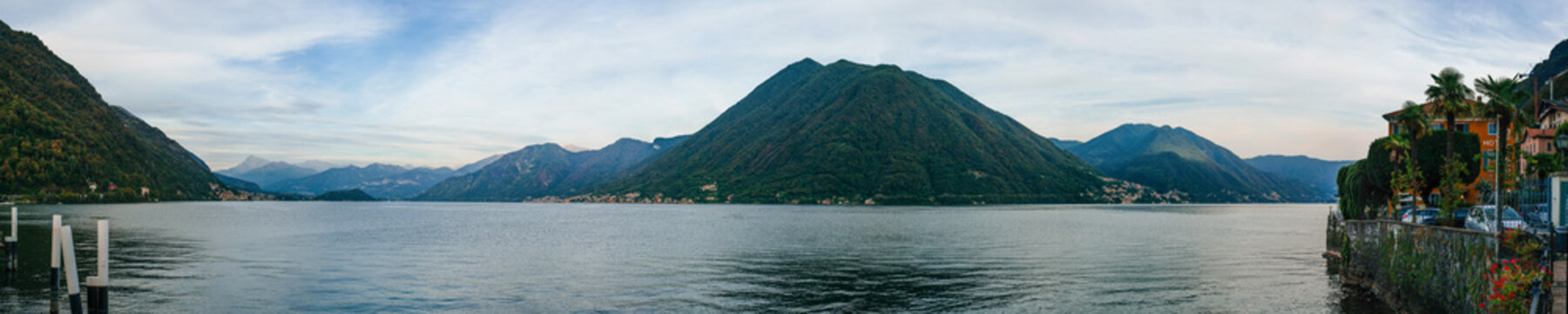 Panorama of lake Como