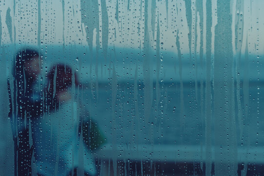 couple through the window