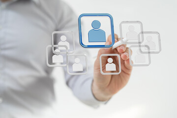 Digital Network and data concept.