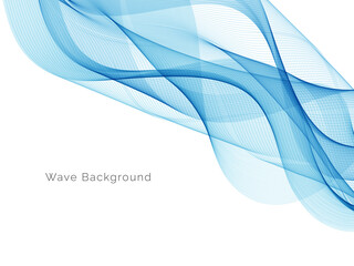 Blue wave concept background illustration